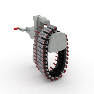 小小工程师国产积木小颗粒手工diy机械模型科技拼装 MOC 速射枪套装