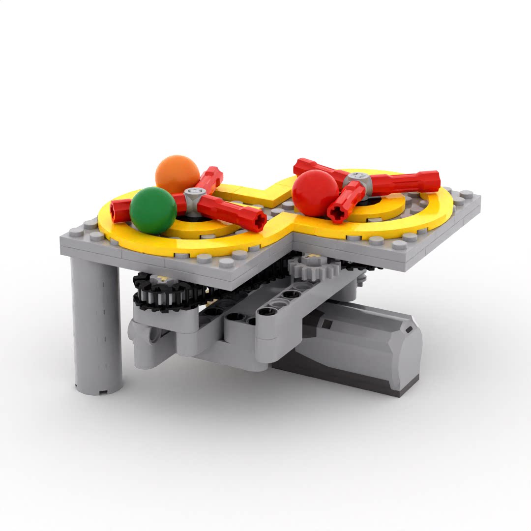 小小工程师国产积木机器人模型科技拼装套装8字运球机构