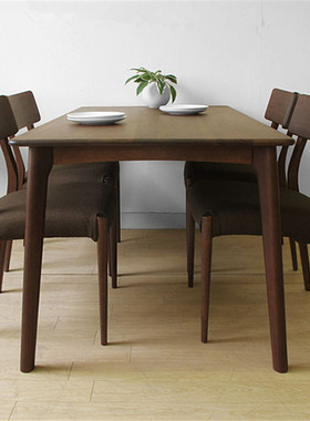 实木餐桌椅日式家具简约饭桌餐桌北欧现代小户型白橡木餐桌