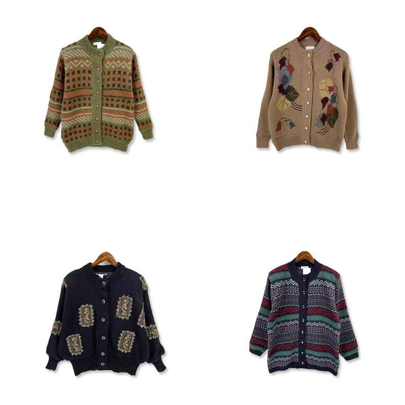 古着vintage春秋款软妹子立体编织森系手钩花手钩花马海毛开衫M5,女装/女士精品,毛衣,淘宝优惠券,粉丝福利购,淘宝优惠卷