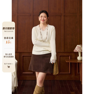 秋冬内搭打底微胖mm遮肉显瘦针织衫 蕾丝长袖 上衣 女装 潘不卷大码