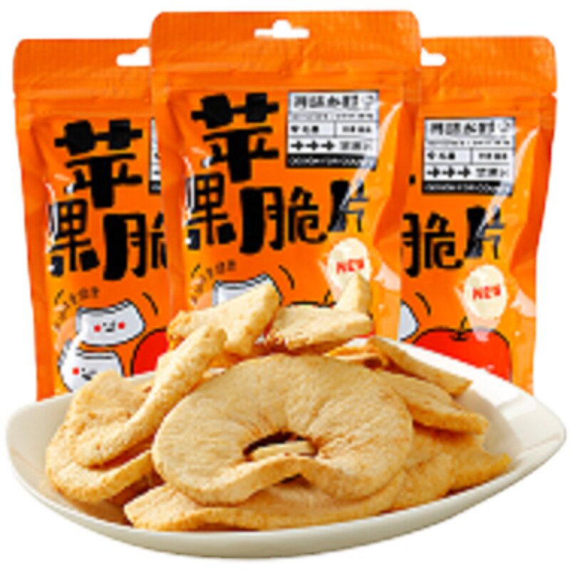 甘肃礼县苹果脆片6袋苹果干