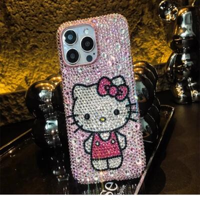 懒懒同款网红iPhone16pro max苹果14手机壳高档定做Xs奢华水钻可爱卡通猫15plus保护套13全包防摔11女17pro
