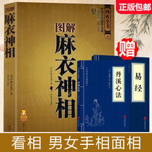 正版包邮现货 图解麻衣神相 文白对照足本全译 相法断面相手相 推算运势风水占卜玄学 相术大全 易经周易全书入门类风水书籍FS