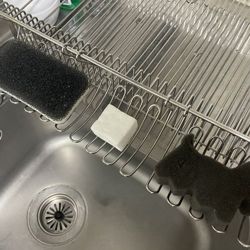 挂式不锈钢肥皂盒厨房水槽置物架洗碗海绵擦沥水架