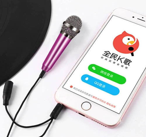 全民K歌神器抖音快手直播麦克风手机唱歌迷你话筒圆孔手机电容麦