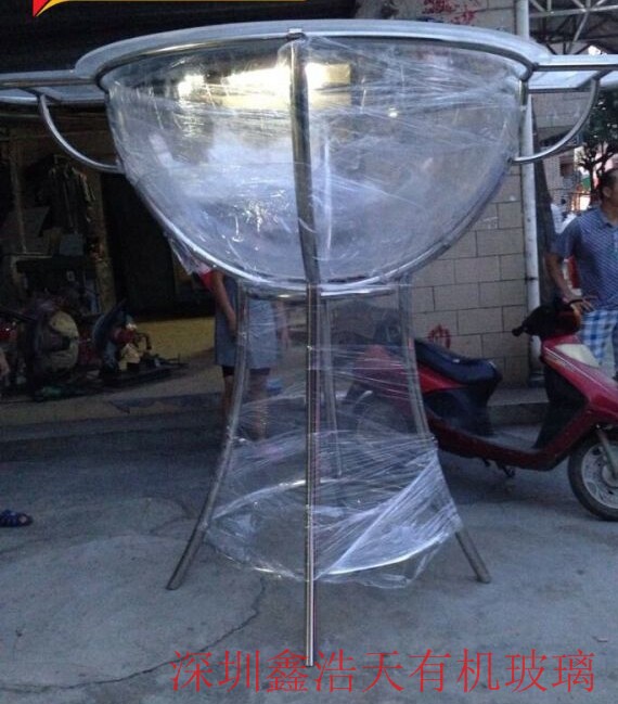 定做半球架子亚克力板透明水晶球有机玻璃板圆球定制新型装饰材料