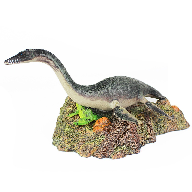 热销侏罗纪实心蛇颈龙滑齿龙 恐龙玩具模型地摊夜市