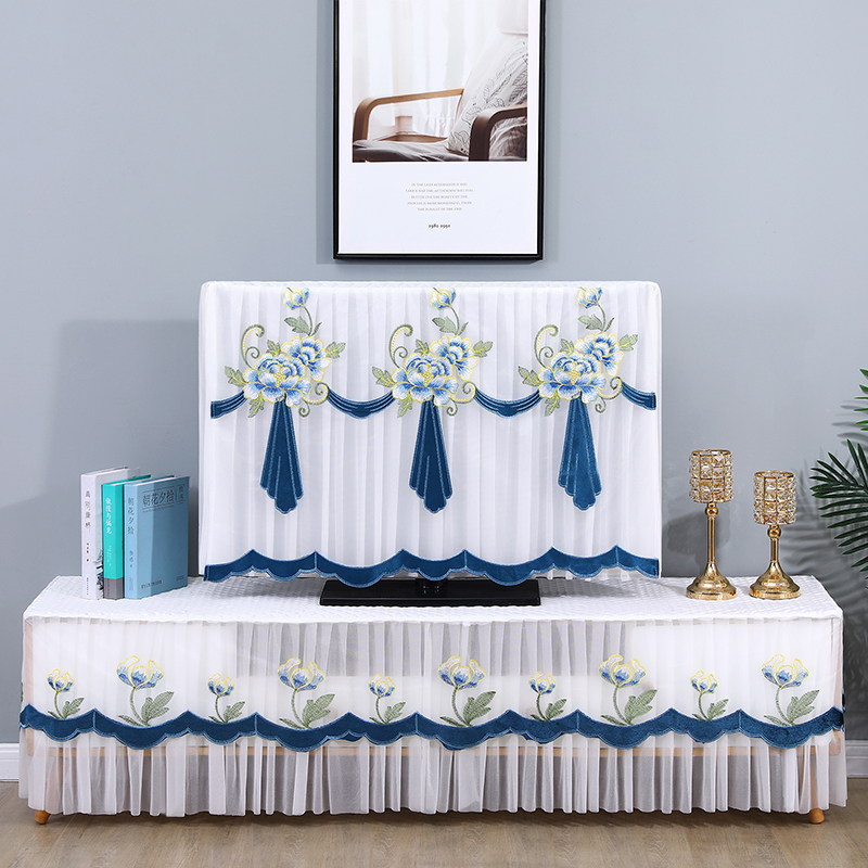 繡花電視機罩下單送遙控器套