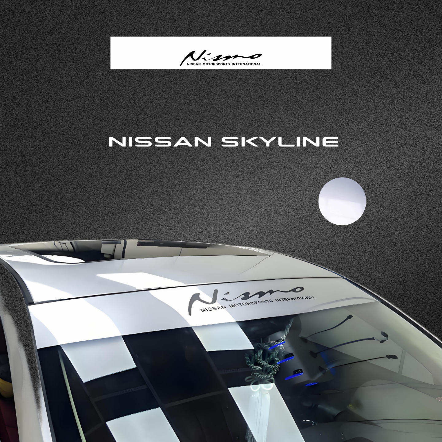 英菲尼迪370GT前挡玻璃遮阳贴纸