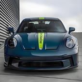 车永佳 保时捷911单条纹赛道拉花718boster车身引擎盖PET贴纸