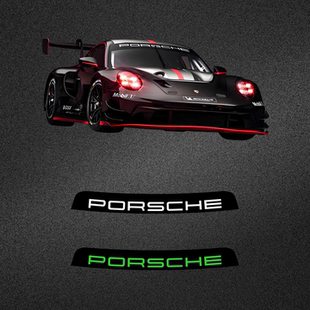 车永佳 车贴拉花 保时捷porsche911前挡风玻璃遮阳贴纸718赛车改装