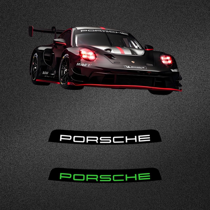 车永佳 保时捷porsche911前挡风玻璃遮阳贴纸718赛车改装车贴拉花