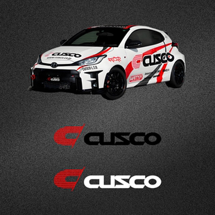 车永佳 CUSCO改装车贴库斯科引擎盖车身贴纸窗户拉花