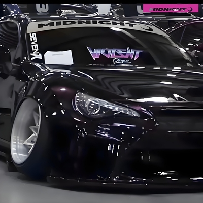 midnight夜行jdm玻璃遮阳压头纸