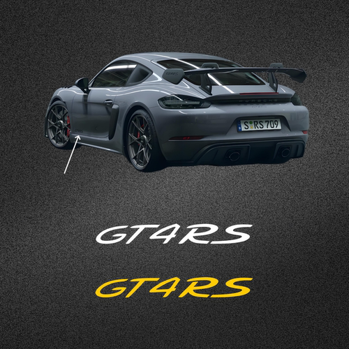 GT4RS卡曼车门尾箱PET改色膜贴纸