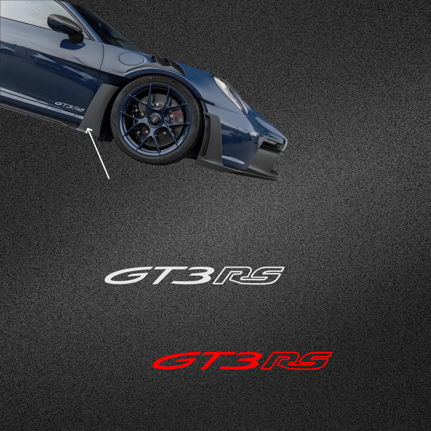 保时捷911车门贴纸GT3RS尾箱拉花