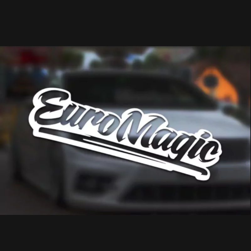 车永佳 Euro magic创意jdm汽车玻璃改装贴纸反光膜拉花
