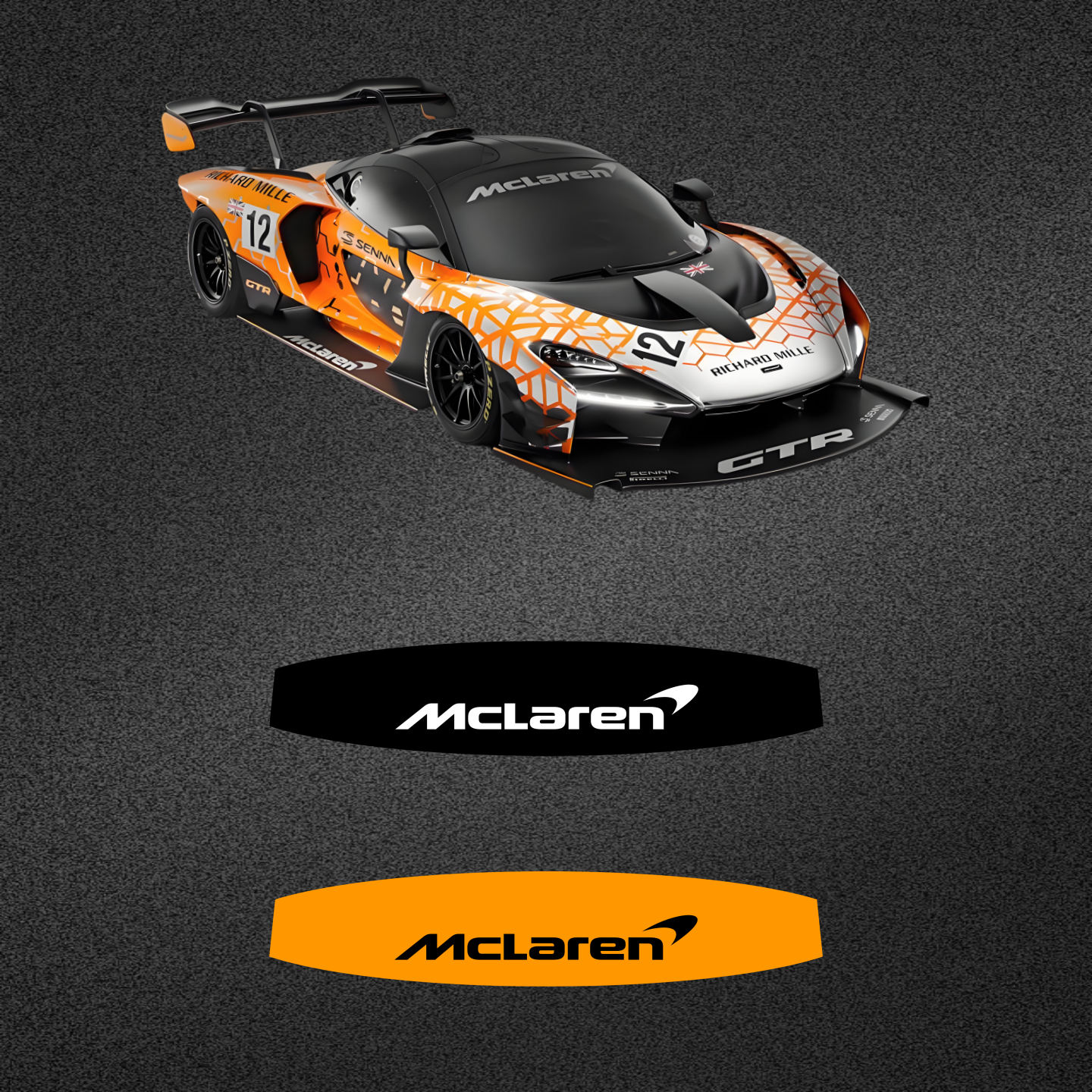 mclaren迈凯伦前挡玻璃遮阳贴纸