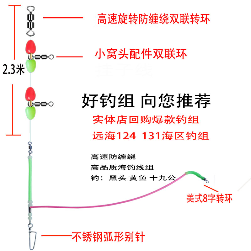 全夜光单刀高速双联转环防缠绕图片