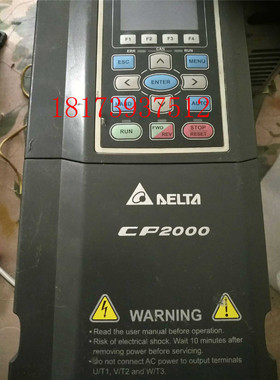 原装拆机台达变频器 CP2000 系列 VFD055CP43B-21 380V 5.5KW实物