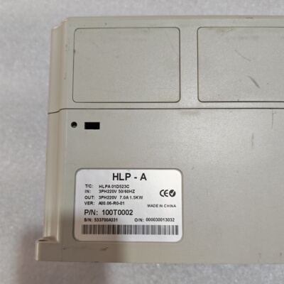 海利普变频器HLPA01D523C 1.5KW 220V 原装拆机 功能包好 现货