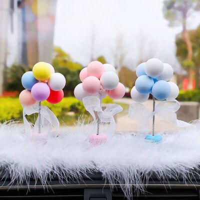 汽车摆件车载车用饰品弹簧摇摆气球时尚女神款装饰品车内饰品摆件