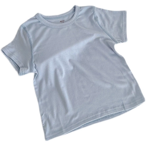 Детская цветная летняя одежда, комфортная летняя футболка подходит для мужчин и женщин для девочек, короткий рукав