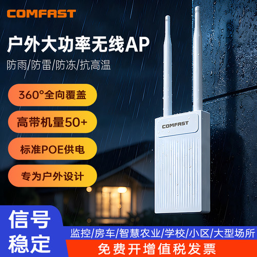 防水防雷防冻 远距离WiFi全向覆盖