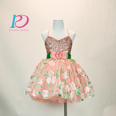 舞蹈演出服女童公主裙现货