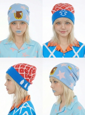 春节不停发JOJO的奇妙冒险冷帽子针织帽乔尼乔斯达SBR米斯达周边