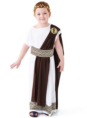 六一儿童节男童服古希腊神话cosplay角色扮演服 罗马托加戏服
