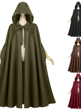 亚马逊速卖通爆款中世纪披风万圣节连帽长袍和尚长袍斗篷巫师