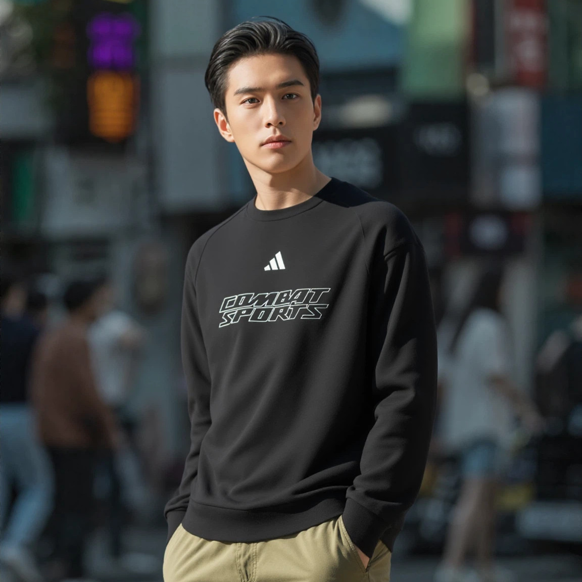 阿迪达斯长袖男女运动卫衣
