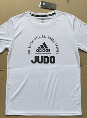 Adidas阿迪达斯夏季白色速干短袖男款运动宽松跑步T恤透气微弹衣