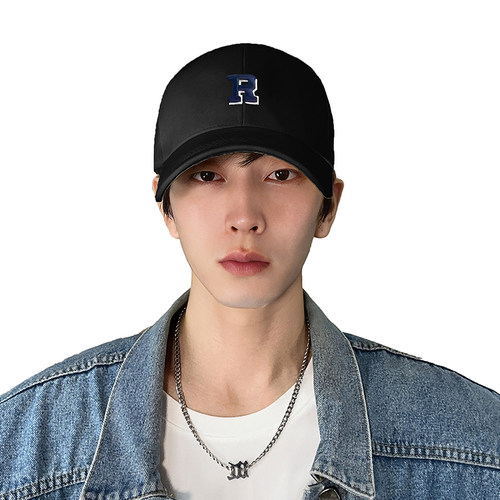 宽檐加深显脸小字母鸭舌棒球帽子