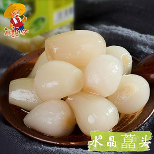 水晶藠头腌制酸甜荞头糖醋水晶乔茭头农家下饭咸菜苦酱湖北老泡菜