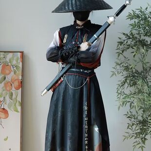 明月夜cos惊鸿原创改良汉服女装汉元素武侠风古装新中式风cos服