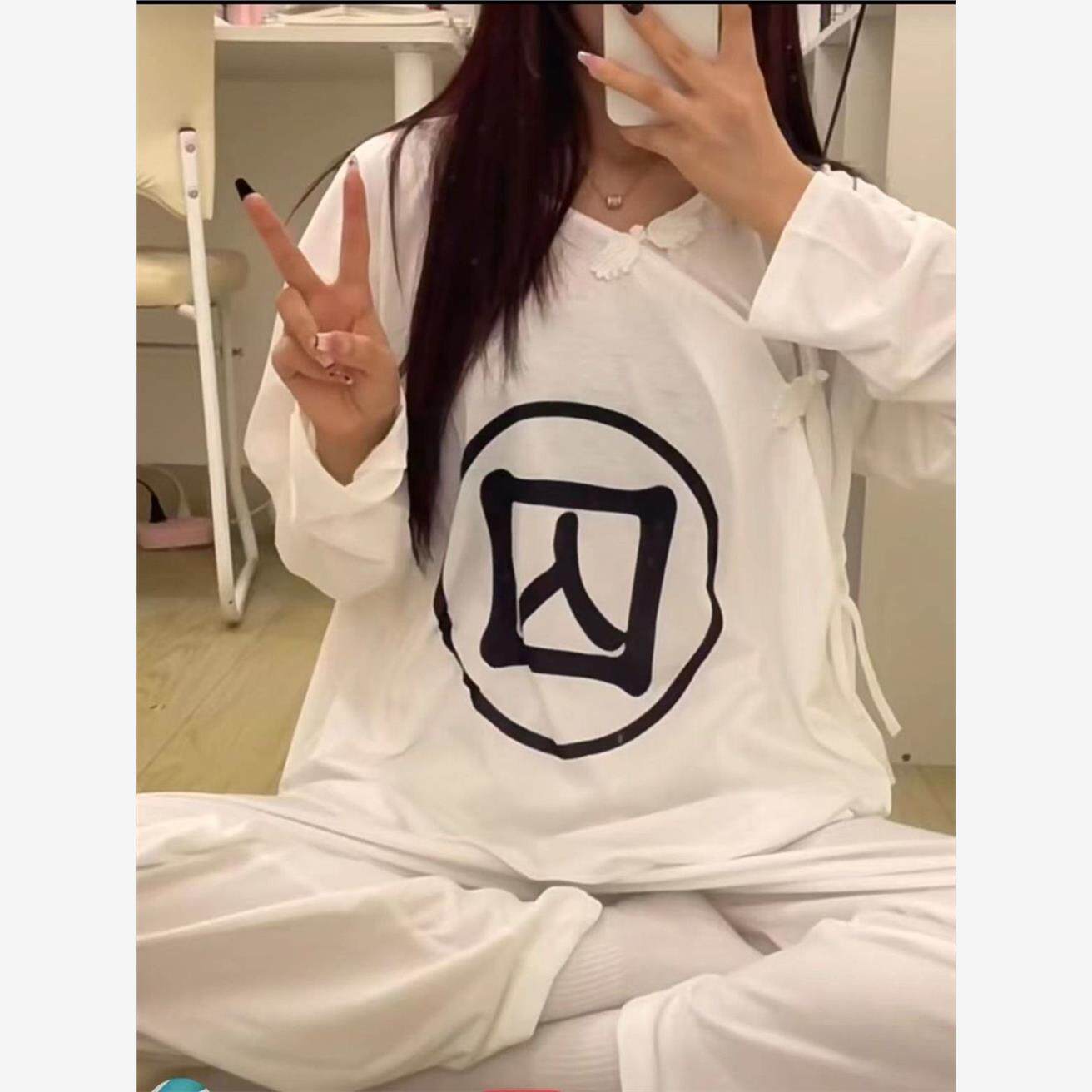 囚犯睡衣古装长袖长裤囚服家居演出cos古代犯人服装纯狱风情侣款
