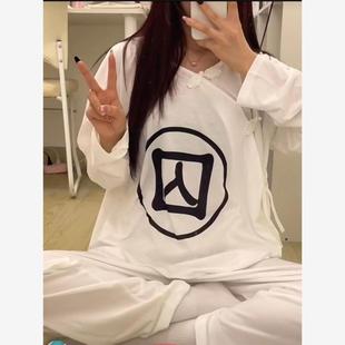 囚犯睡衣古装长袖长裤囚服家居演出cos古代犯人服装纯狱风情侣款