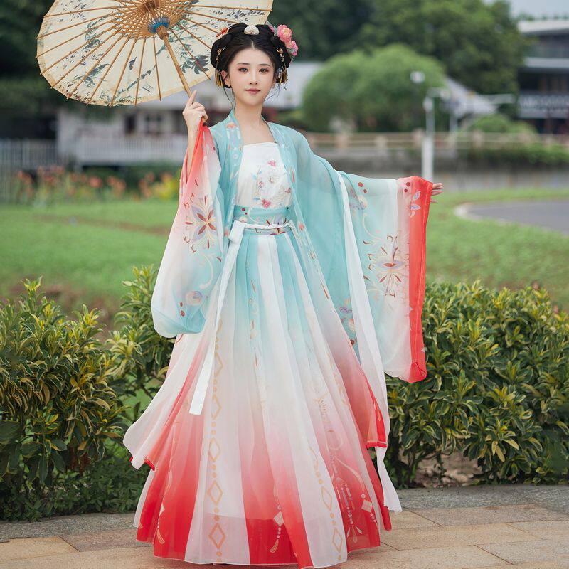 水云间【凤仪天下】原创汉服女宋制大袖衫齐腰襦裙印花渐变日常