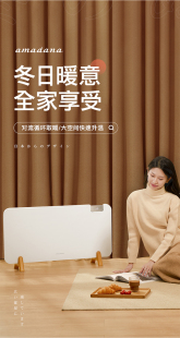 amadana电暖气取暖器家用节能神器踢脚线大面积循环热油汀暖风机