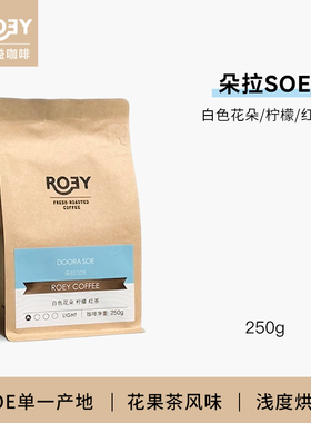 ROEY 埃塞朵拉DOORASOE水洗处理浅度烘焙单一产地咖啡豆 250g