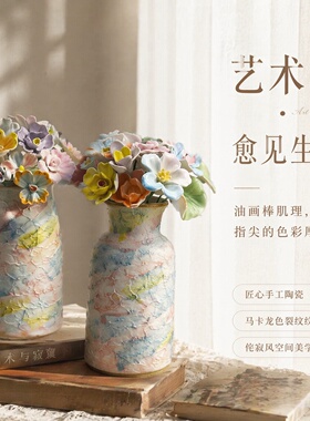 源头工厂景德镇陶瓷花瓶摆摊同款