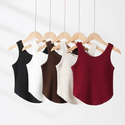 大U美背吊带女带胸垫背心