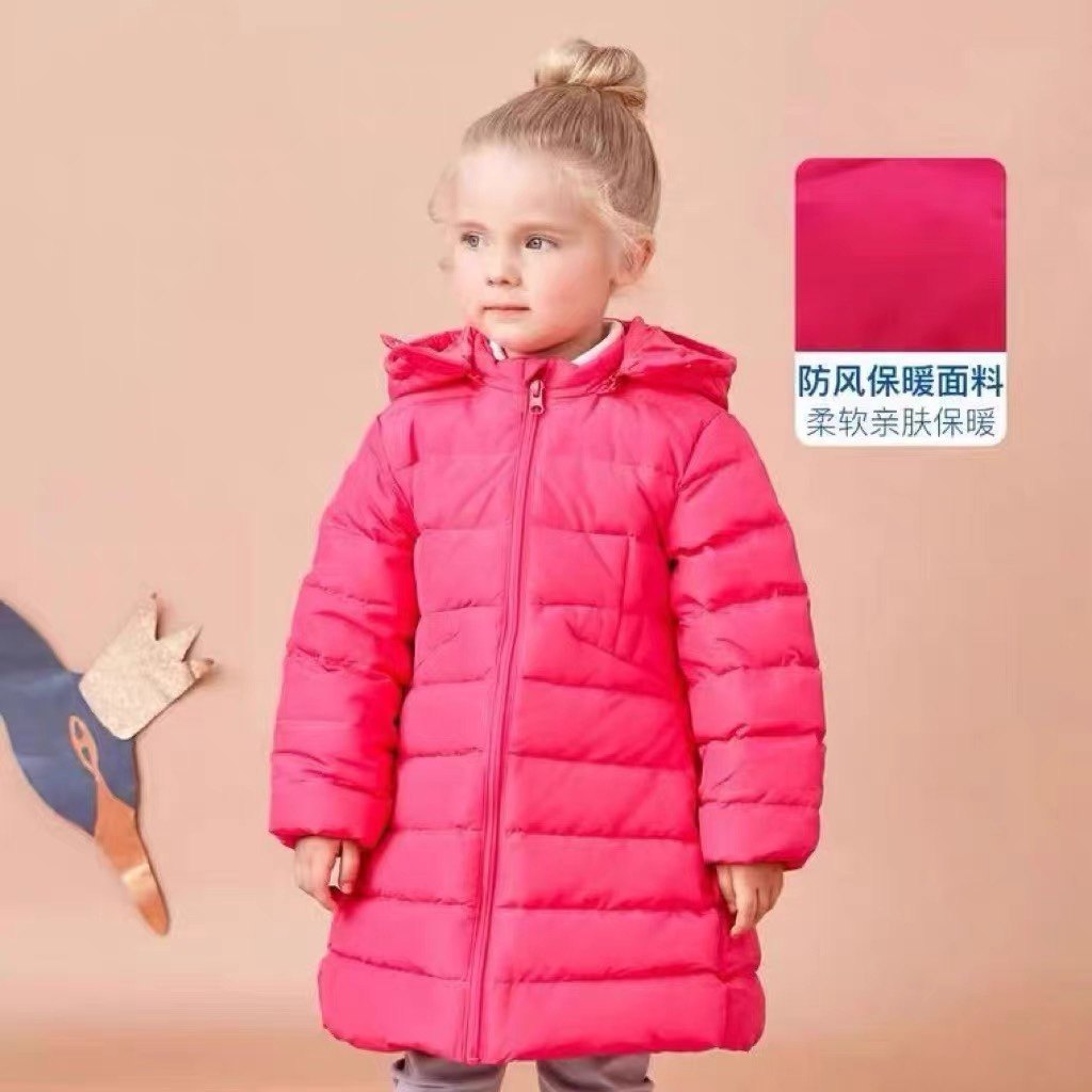 蒙蒙M米撤柜冬季女童中长款羽绒羽绒服
