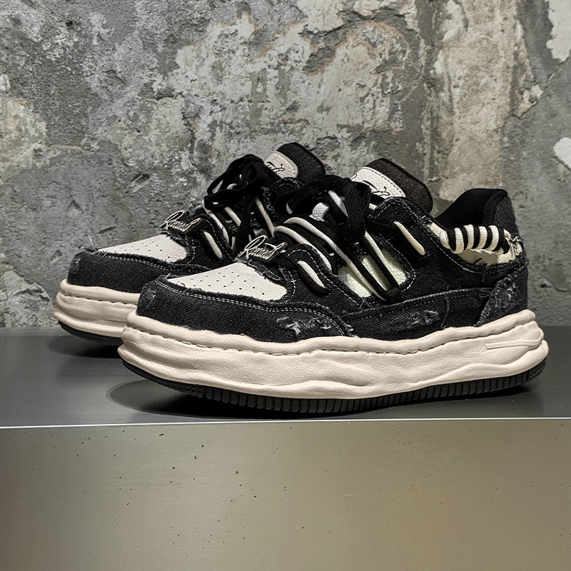 厚底7CM隐形内增高鞋子男夏季运动休闲板鞋水洗溶解帆布鞋女8860