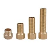 内外丝直接接头水暖配件内外牙对接水管延伸加长铜接头4分