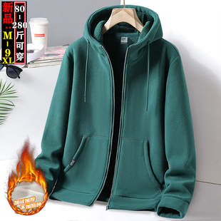 抓绒夹克摇粒绒外套男冲锋衣加绒内胆 秋冬季 大码 休闲卫衣2025新款
