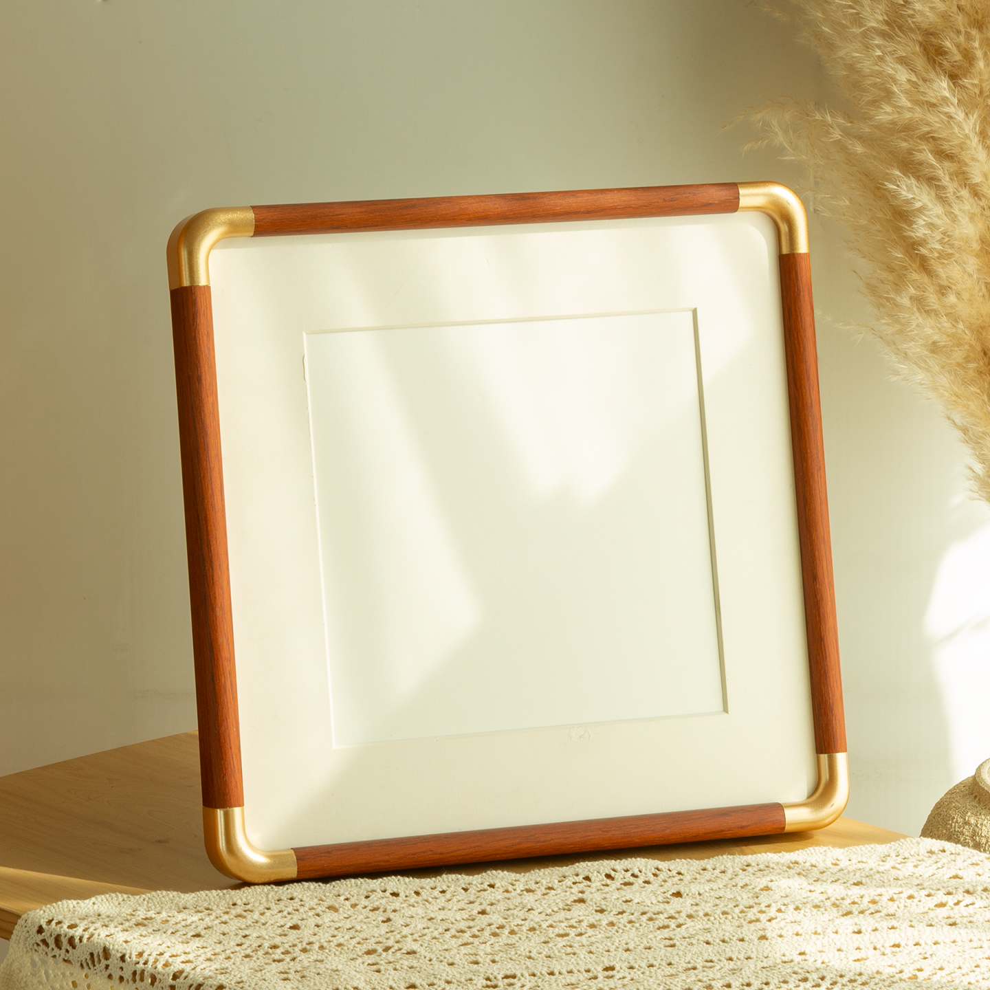 相框摆台挂墙中式仿铜角